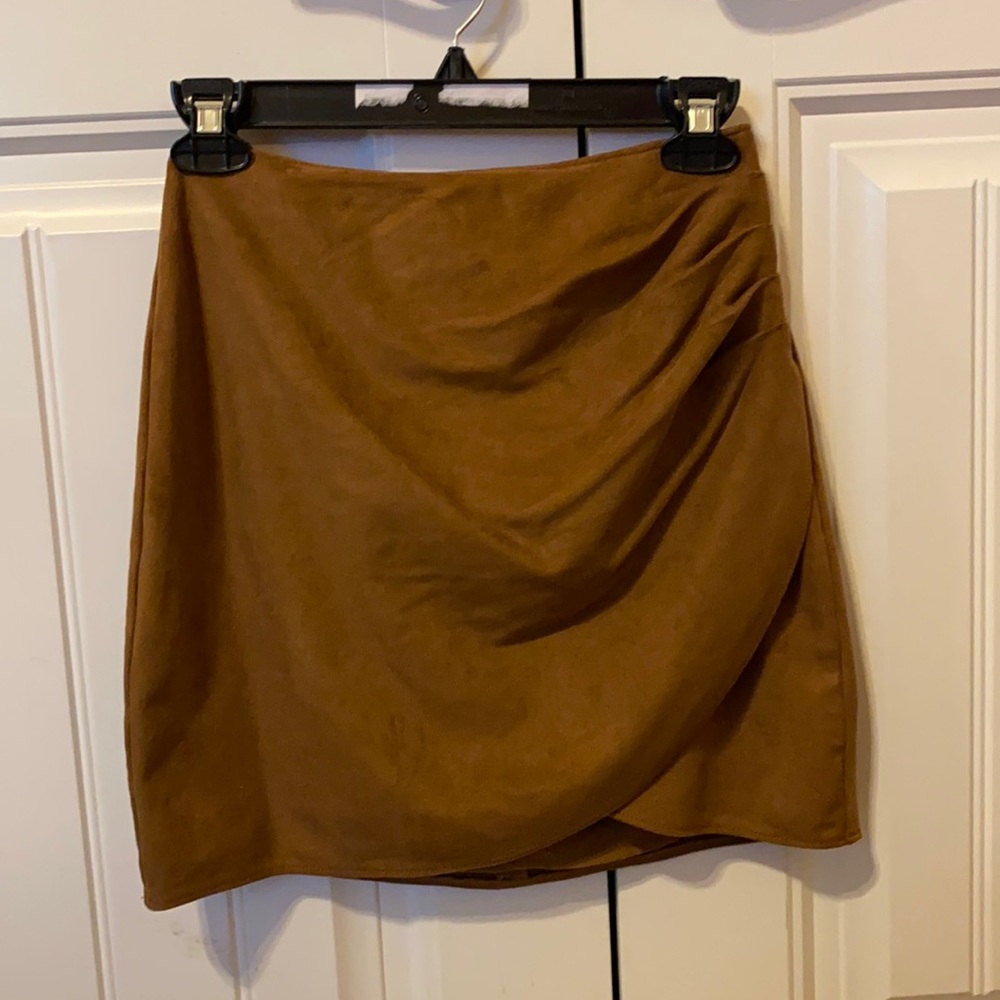NWT Abercrombie and Fitch vegan leather wrap skirt! XS